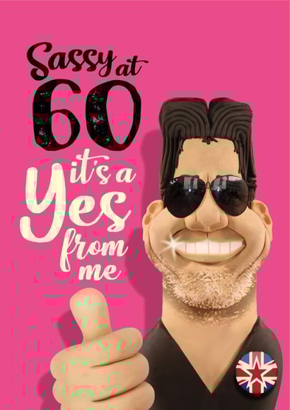 You’ve got talent at 60. Funny 60th birthday card created by The Supermodels