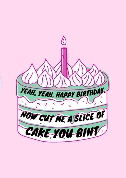 Happy Birthday Bint Cake created by Fidler's Thoughts