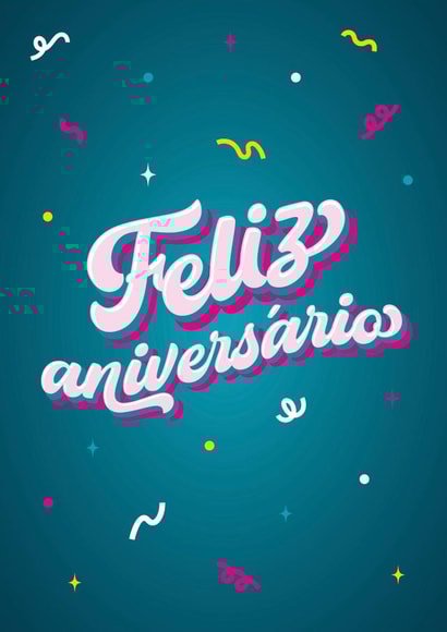 Spanish Happy Birthday type card Feliz aniversario type card created by Pens & Pixels