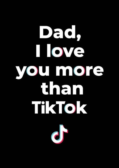 Love you more than TikTok created by Ginger Ink Design