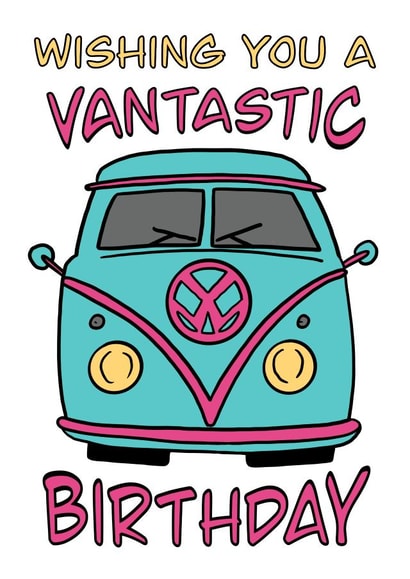Vantastic Birthday Card created by Lou Longworth
