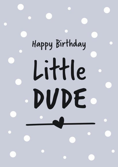 Happy Birthday Little Dude created by Geordies Love Gin
