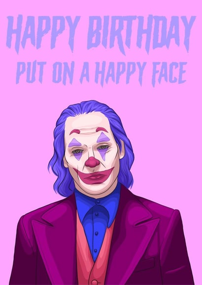Joker Happy Birthday Card created by Morgan Masters