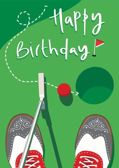 Golf Fan Birthday Card created by doodleshoe paper goods