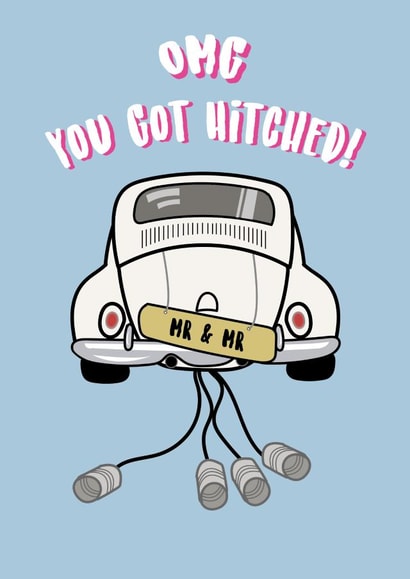 Mr and Mr You Got Hitched - Wedding Card created by @Laura Lonsdale Designs