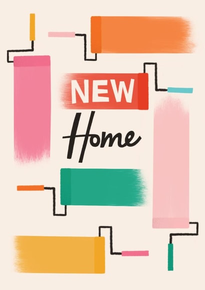 DIY New Home Card -  Paint Swatches - New Home created by AbiGoLucky