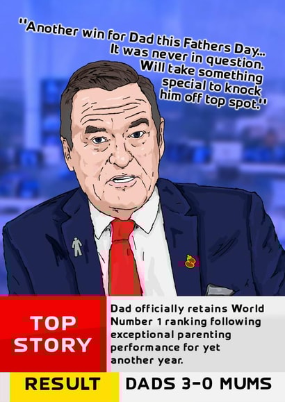 Stelling Soccer Father's Day Card created by NotNiceThings