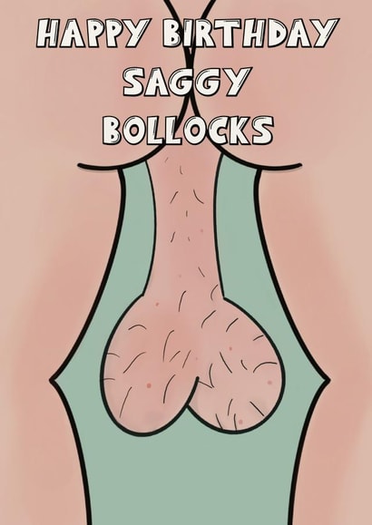 Funny birthday card  created by Cheeky Cards by Ginger