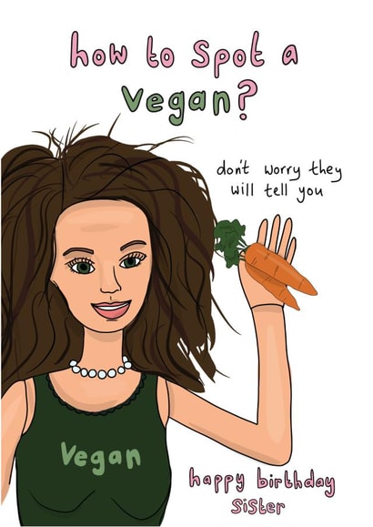 How to spot a vegan?  created by The Secret Sausage 