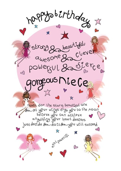 Happy Birthday And Reach For The Stars Gorgeous Niece created by The Girl Power Fairies