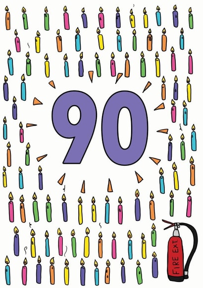 Fun 90th Birthday Card created by Kat Willott