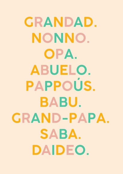 Grandad Around The World created by Lisa Wardle