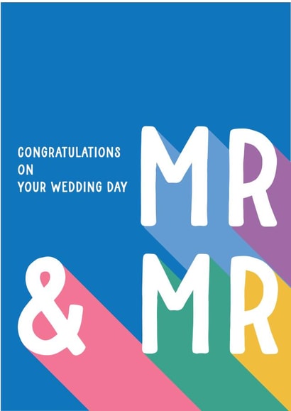MR & MR WEDDING DAY CARD created by Summer Lane Studio