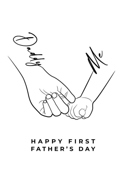 First Father's Day Card created by Tom Spencer