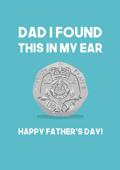 Dad magic trick Father's Day card created by WillyBee