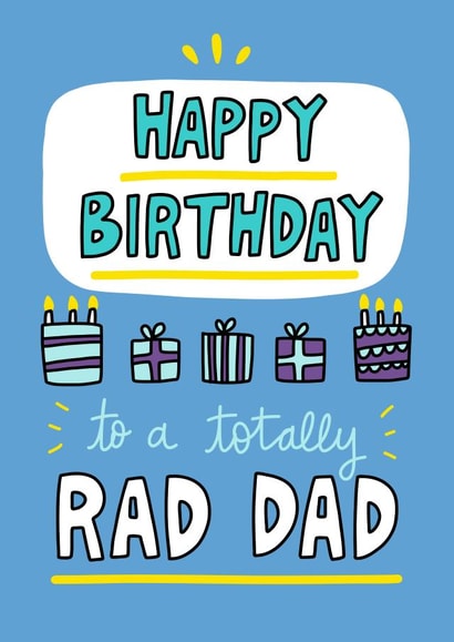 Happy Birthday Rad Dad created by Angela Chick