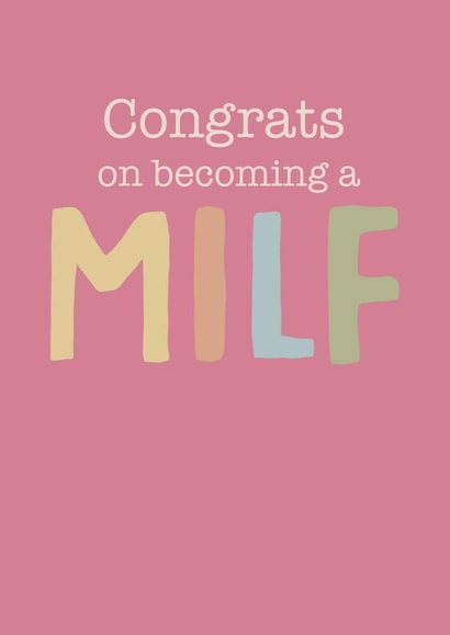 New baby milf card created by Sasha Elle Digital Art