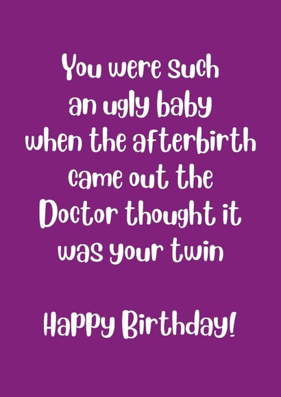 Ugly Baby has a twin - Siblings created by Codfish Design