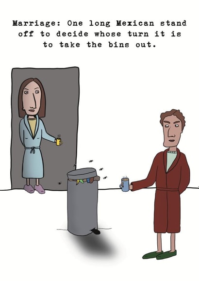 Funny Happy Anniversary Card.  created by Childish Ramblings