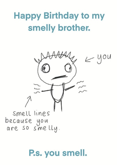 Happy birthday to my brother.  created by Childish Ramblings