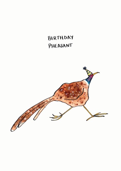 Birthday Pheasant Birthday Card created by Catriona Phillips