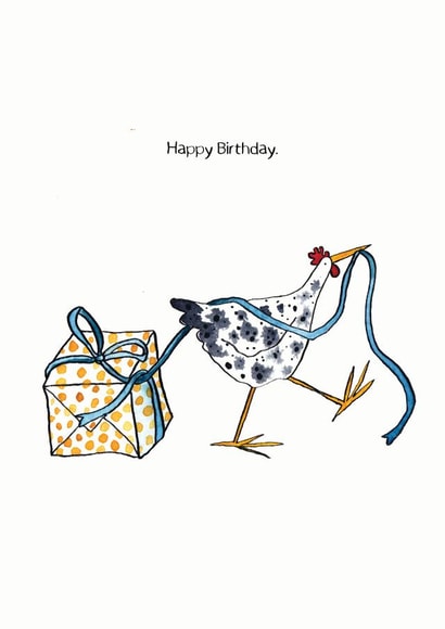 Happy Birthday Chicken Card created by Catriona Phillips