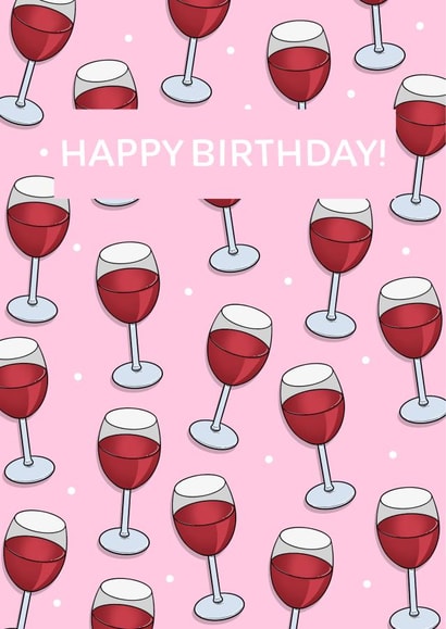Wine Happy Birthday Card created by Sunny Designs
