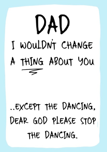 Stop the Dad Dancing Card created by @THAT LITTLE CARD SHOP