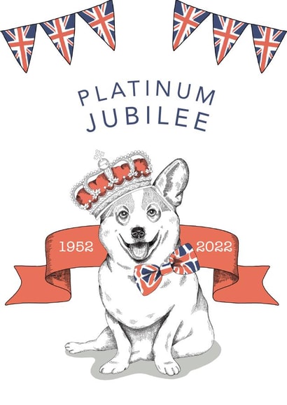 Celebrate the Queen's Platinum Jubilee created by Dotty Dog Art