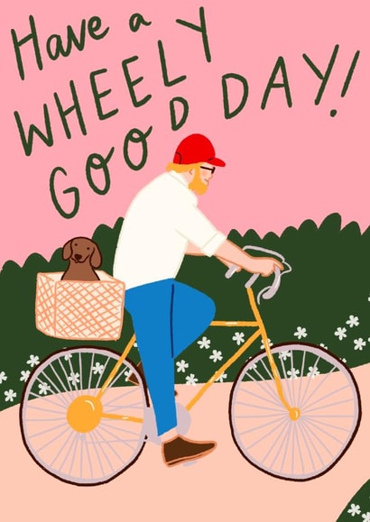 Have a Wheely Good Day Father's Day Card with Dog created by Emmy Lupin Studio