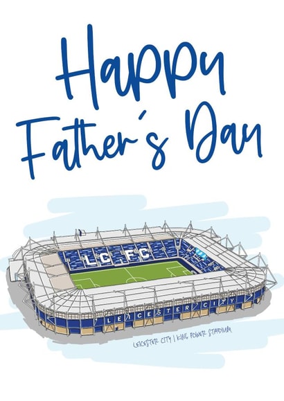Leicester City Father's Day Card created by Moo & Snip