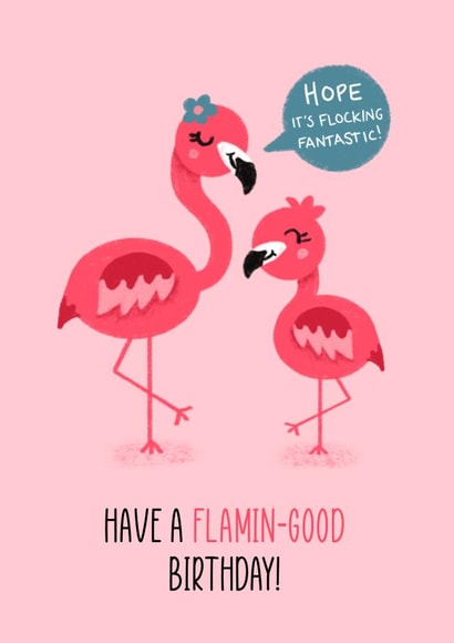 Have a flamin-good birthday! created by Georgia Millac