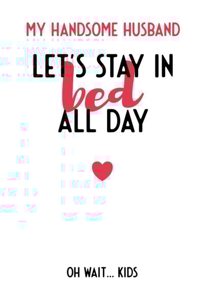 Anniversary Card for Handsome Husband, birthday card twist of naughty created by Bev O'Connor || @oconnordesign