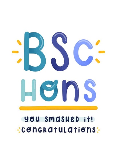 BSc Hons Congratulations Graduation Card created by Joanne Hawker