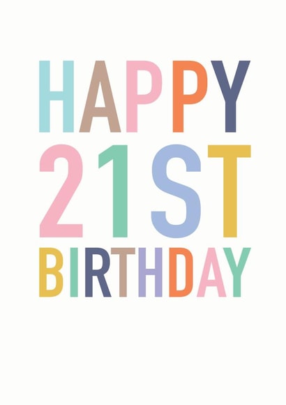 Happy 21st Birthday created by Studio 9