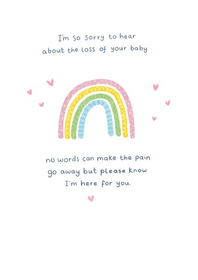 Baby loss sympathy created by Jess Moorhouse