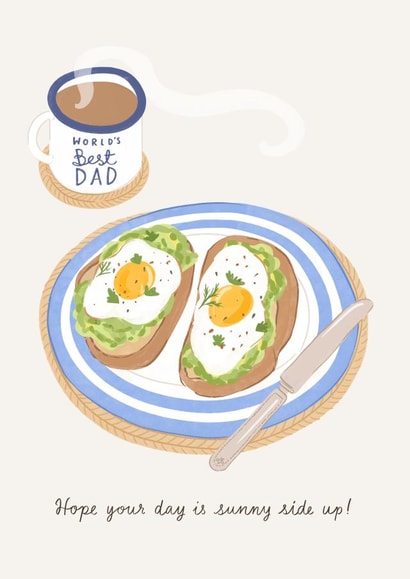 Sunny side up Father's day card created by Frankie Norman