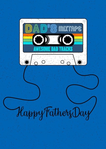 Dad’s Retro Mixtape Father’s Day Card created by Claire Beetham-Davies
