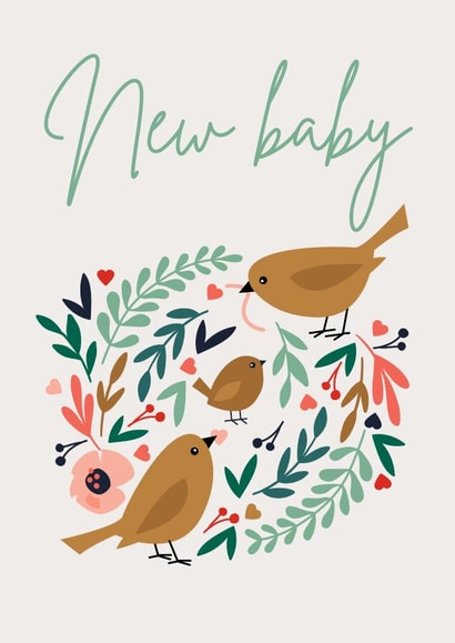New baby card created by Graphic Factory
