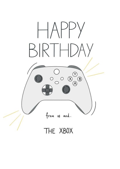 Happy Birthday from the Xbox created by CardsbyAliceUK