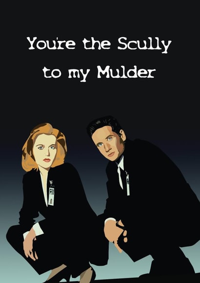 X Files Valentine Card created by Tiny Stamp