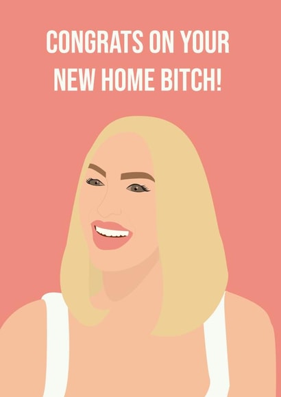 Funny Selling Sunsets New Home Card - Christine - Congrats On Your New Home Bitch created by SophiPrints