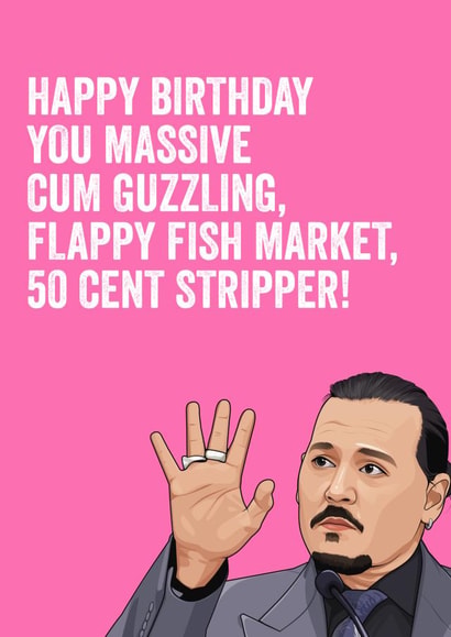 Cum Guzzling Card created by Filthy Sentiments