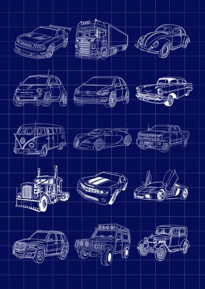 Blueprint Vehicles created by Sheri’s Crafts