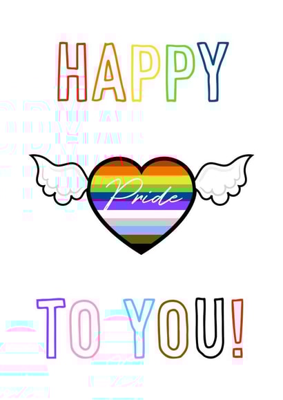 Happy Pride To You card created by Adam Regester