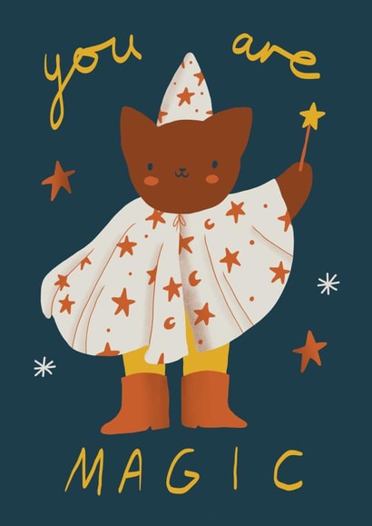 Magical Cat Celebration Card created by Katie Bennett