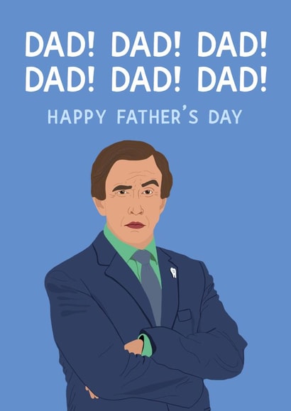 Funny Alan Partridge Father’s “Dan” day Card created by Chloe Dixon