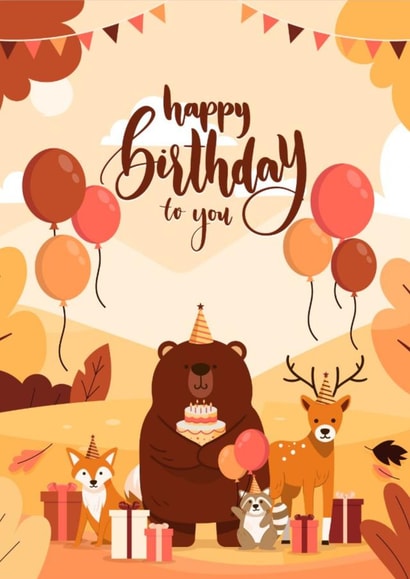 Amazing happy birthday card created by Cards for feelings