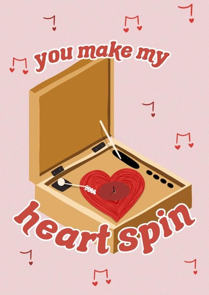 Heart Spin Record Card created by Creative Char