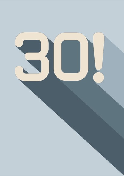 Bold and Stylish 30th Birthday Card  created by Amy Munro